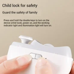 The Outdoor Vault Heimwerkzeuge|Männerpflege-Automatischer LED-Nagelknipser – Lite-Trimmwerkzeug für einfache Nagelpflege