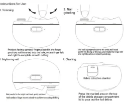 The Outdoor Vault Heimwerkzeuge|Männerpflege-Automatischer LED-Nagelknipser – Lite-Trimmwerkzeug für einfache Nagelpflege