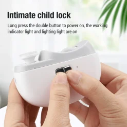 The Outdoor Vault Heimwerkzeuge|Männerpflege-Automatischer LED-Nagelknipser – Lite-Trimmwerkzeug für einfache Nagelpflege