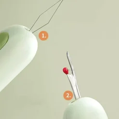 The Decor Haven Gadgets Für Zuhause-Automatischer Nadeleinfädler – Einfaches 2-in-1-Nähwerkzeug