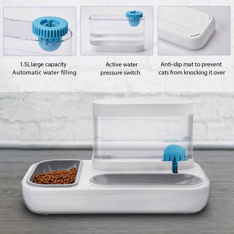 Furry Haven Haustierzubehör|Tierfütterung-Automatischer Trinkbrunnen für Haustiere – Selbstauffüllender Trinknapf