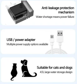 Furry Haven Haustierzubehör|Reinigungswerkzeuge Für Haustiere-Automatischer Trinkbrunnen für Haustiere – Wasserspender für Hunde und Katzen im Schneckendesign