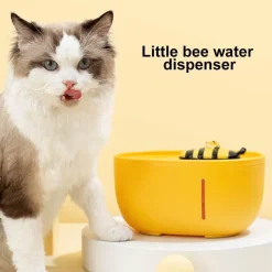 Furry Haven Haustierzubehör|Reinigungswerkzeuge Für Haustiere-Automatischer Trinkbrunnen für Haustiere – Honey Flow Design