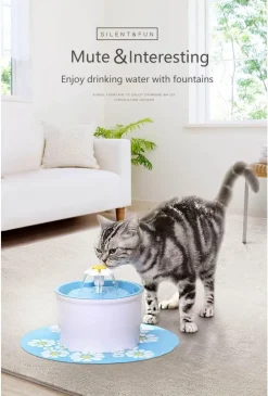 Furry Haven Haustierzubehör|Tierfütterung-Automatischer Trinkbrunnen für Haustiere – Frisch fließender Trinknapf für Hunde und Katzen