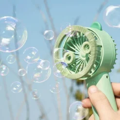The Decor Haven Babyspielzeug-Automatischer USB-Seifenblasenbläser - Magische Ventilatormaschine