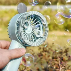 The Decor Haven Babyspielzeug-Automatischer USB-Seifenblasenbläser - Magische Ventilatormaschine