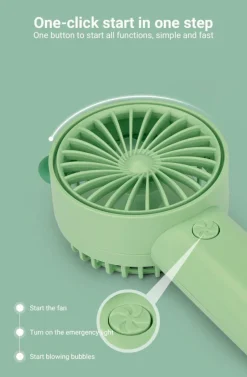 The Decor Haven Babyspielzeug-Automatischer USB-Seifenblasenbläser - Magische Ventilatormaschine