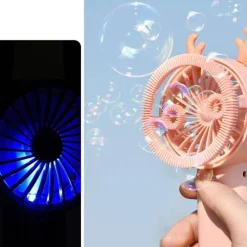 The Decor Haven Babyspielzeug-Automatischer USB-Seifenblasenbläser - Magische Ventilatormaschine