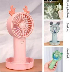 The Decor Haven Babyspielzeug-Automatischer USB-Seifenblasenbläser - Magische Ventilatormaschine