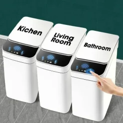 The Decor Haven Heimwerkzeuge|Gadgets Für Zuhause-Automatischer wasserdichter intelligenter Mülleimer - Wave Sensor Bin