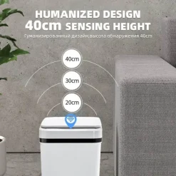 The Decor Haven Heimwerkzeuge|Gadgets Für Zuhause-Automatischer wasserdichter intelligenter Mülleimer - Wave Sensor Bin
