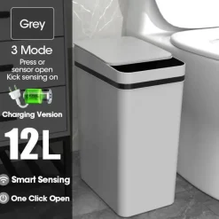 The Decor Haven Heimwerkzeuge|Gadgets Für Zuhause-Automatischer wasserdichter intelligenter Mülleimer - Wave Sensor Bin