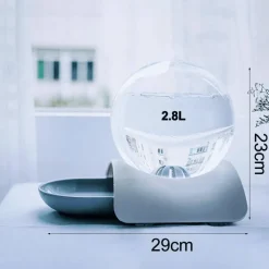 Furendo Haustierzubehör|Reinigungswerkzeuge Für Haustiere-Automatischer Wasserspender für Haustiere – Blasendesign für Katzen und Hunde