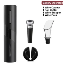 The Culinary Kit Küche & Esszimmer-Automatischer wiederaufladbarer Weinöffner – Stilvoller Korkenzieher