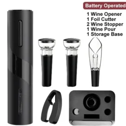 The Culinary Kit Küche & Esszimmer-Automatischer wiederaufladbarer Weinöffner – Stilvoller Korkenzieher