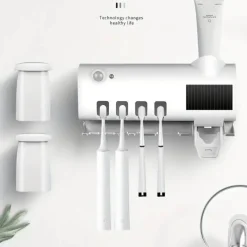 The Blissful Bath Badezimmer-Automatischer Zahnpastaspender - Badezimmer-Organizer und -Halter