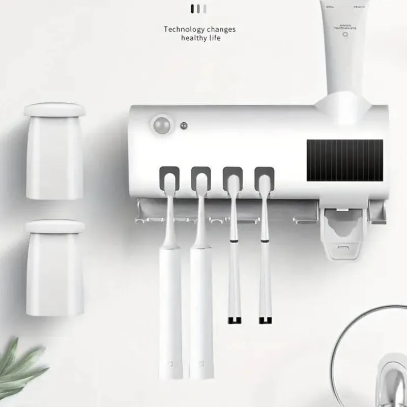 The Blissful Bath Badezimmer-Automatischer Zahnpastaspender - Badezimmer-Organizer und -Halter