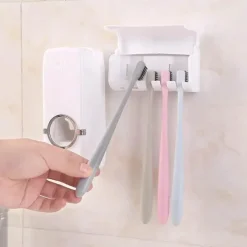 The Blissful Bath Badezimmer-Automatischer Zahnpastaspender - Zahnbürstenhalter Badezimmer-Organizer