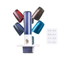 The Blissful Bath Badezimmer-Automatischer Zahnpastaspender – Wandmontierter Organizer und Halter