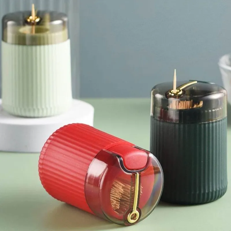 The Decor Haven Küche & Esszimmer-Automatischer Zahnstocherspender - Eleganter Pop-Up-Halter