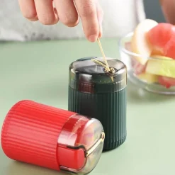 The Decor Haven Küche & Esszimmer-Automatischer Zahnstocherspender - Eleganter Pop-Up-Halter