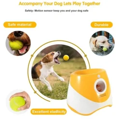 Furendo Haustierzubehör|Reinigungswerkzeuge Für Haustiere-Automatisches Hundespielzeug – Interaktiver Ballwerfer
