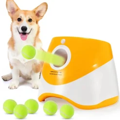 Furendo Haustierzubehör|Reinigungswerkzeuge Für Haustiere-Automatisches Hundespielzeug – Interaktiver Ballwerfer