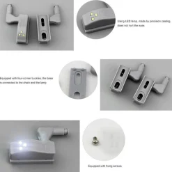 The Decor Haven Küche & Esszimmer|Beleuchtung-Automatisches Nachtlicht für Küchenschränke – LED-Beleuchtung mit Bewegungssensor