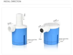 Cozy Living Outdoor & Garten|Heimwerkzeuge-Automatisches Wasserstandsregelventil - Schwimmerventil für Tanks und Pools