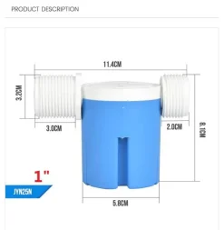 Cozy Living Outdoor & Garten|Heimwerkzeuge-Automatisches Wasserstandsregelventil - Schwimmerventil für Tanks und Pools