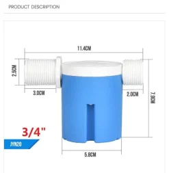 Cozy Living Outdoor & Garten|Heimwerkzeuge-Automatisches Wasserstandsregelventil - Schwimmerventil für Tanks und Pools