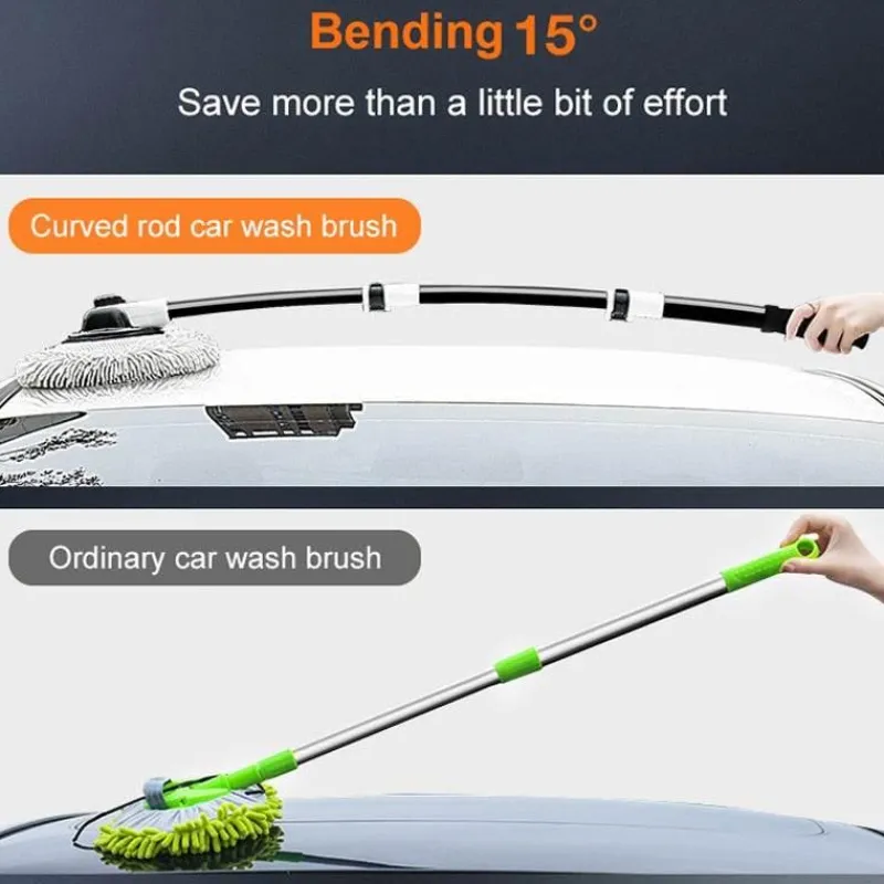 Wild u0026 Free Gear Autopflege|Autozubehör-Auto-Reinigungsbürste - Wash Mate mit langem Griff