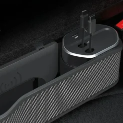 Wild u0026 Free Gear Autozubehör|Automobilindustrie-Autositz-Gap-Organizer mit kabellosem Ladegerät und Getränkehalter
