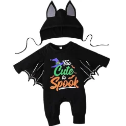 The Decor Haven Babykleidung|Babykleidung-Baby Fledermaus Halloween Kostüm - Süßer gruseliger Onesie