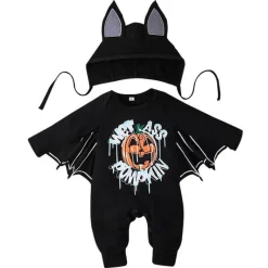 The Decor Haven Babykleidung|Babykleidung-Baby Fledermaus Halloween Kostüm - Süßer gruseliger Onesie