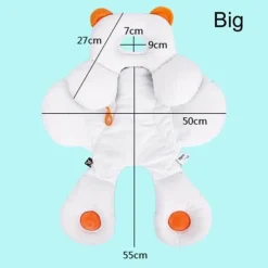 The Decor Haven Autozubehör|Automobilindustrie-Baby-Autositzbezug mit Kopf- und Körperstütze