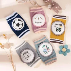 Kinder The Decor Haven Kinderwagen & Zubehör-Baby-Knieschoner aus Baumwolle – Anti-Rutsch-Krabbelschutz für Babys