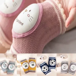 Kinder The Decor Haven Kinderwagen & Zubehör-Baby-Knieschoner aus Baumwolle – Anti-Rutsch-Krabbelschutz für Babys