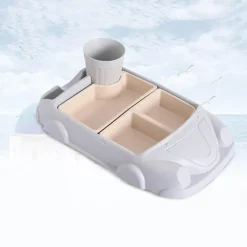 Kinder The Decor Haven Kinderwagen & Zubehör|Küche & Esszimmer-Babynahrungsbehälter aus Bambus in Autoform – Umweltfreundliche Aufbewahrung