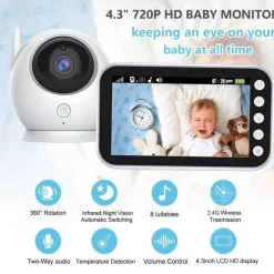 Kinder The Decor Haven Kinderwagen & Zubehör|Gadgets Für Zuhause-Babyphone-Kamera – Schlaflieder mit Nachtsicht