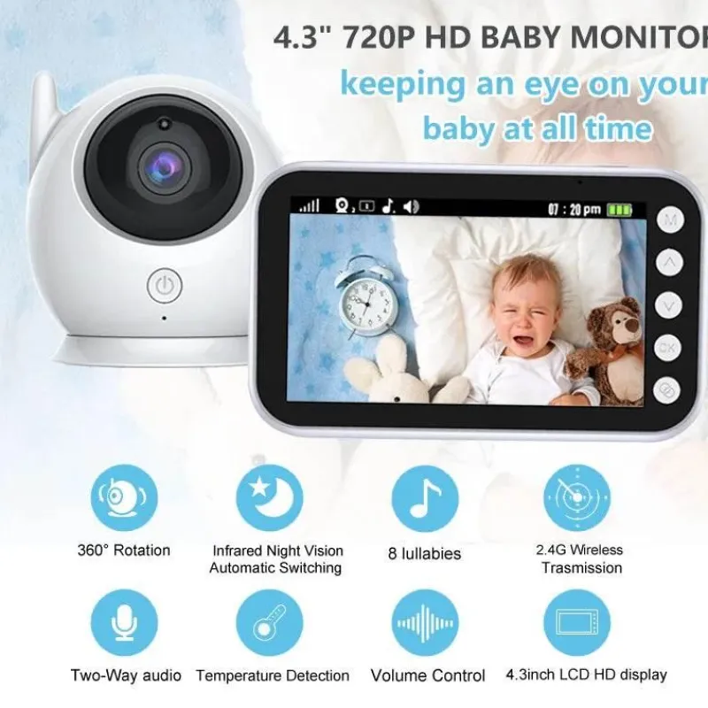 Kinder The Decor Haven Kinderwagen & Zubehör|Gadgets Für Zuhause-Babyphone-Kamera – Schlaflieder mit Nachtsicht