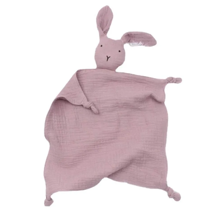 Kinder The Decor Haven Kinderwagen & Zubehör|Babyspielzeug-Baby-Schmusetuch aus Baumwolle mit Häschenmotiv – weiche Bettwäsche fürs Kinderzimmer