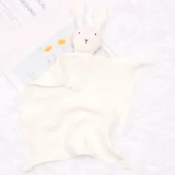 Kinder The Decor Haven Kinderwagen & Zubehör|Babyspielzeug-Baby-Schmusetuch aus Baumwolle mit Häschenmotiv – weiche Bettwäsche fürs Kinderzimmer