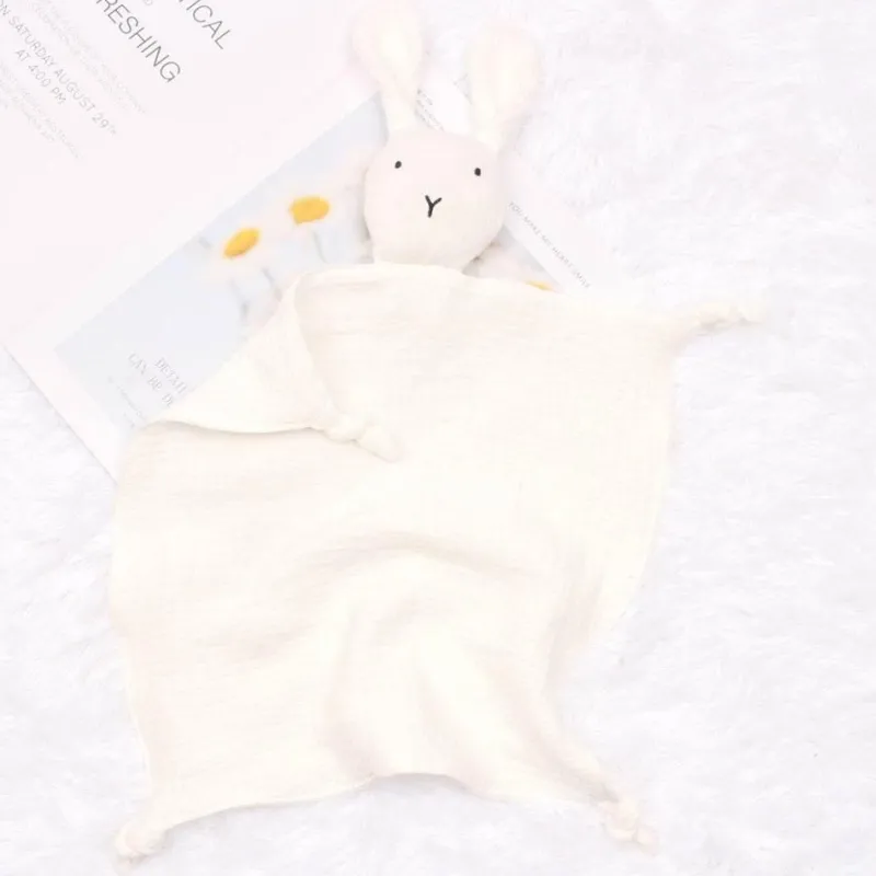 Kinder The Decor Haven Kinderwagen & Zubehör|Babyspielzeug-Baby-Schmusetuch aus Baumwolle mit Häschenmotiv – weiche Bettwäsche fürs Kinderzimmer