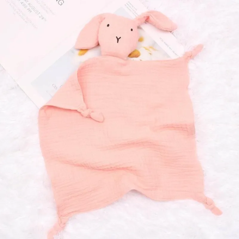 Kinder The Decor Haven Kinderwagen & Zubehör|Babyspielzeug-Baby-Schmusetuch aus Baumwolle mit Häschenmotiv – weiche Bettwäsche fürs Kinderzimmer