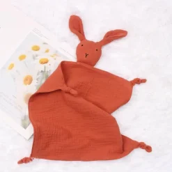 Kinder The Decor Haven Kinderwagen & Zubehör|Babyspielzeug-Baby-Schmusetuch aus Baumwolle mit Häschenmotiv – weiche Bettwäsche fürs Kinderzimmer