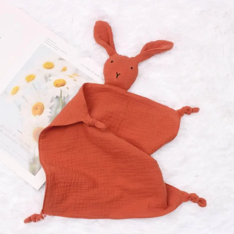 Kinder The Decor Haven Kinderwagen & Zubehör|Babyspielzeug-Baby-Schmusetuch aus Baumwolle mit Häschenmotiv – weiche Bettwäsche fürs Kinderzimmer