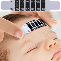 Kinder Little Nest Kinderwagen & Zubehör-Baby-Thermometerstreifen – 10er-Packung Fieberstreifen für die Stirn