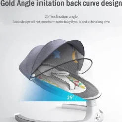 Kinder The Decor Haven Kinderwagen & Zubehör-Babywippe mit Bluetooth-Fernbedienung