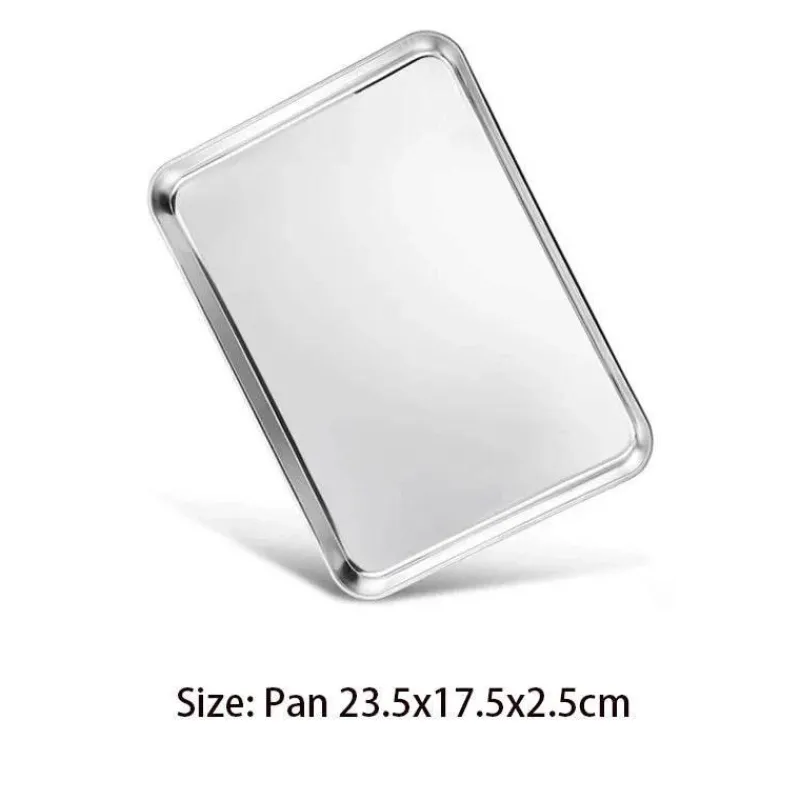 Tom Küche & Esszimmer-Backblech aus Edelstahl mit herausnehmbarem Kühlgitter – vielseitiges Backgeschirr-Set